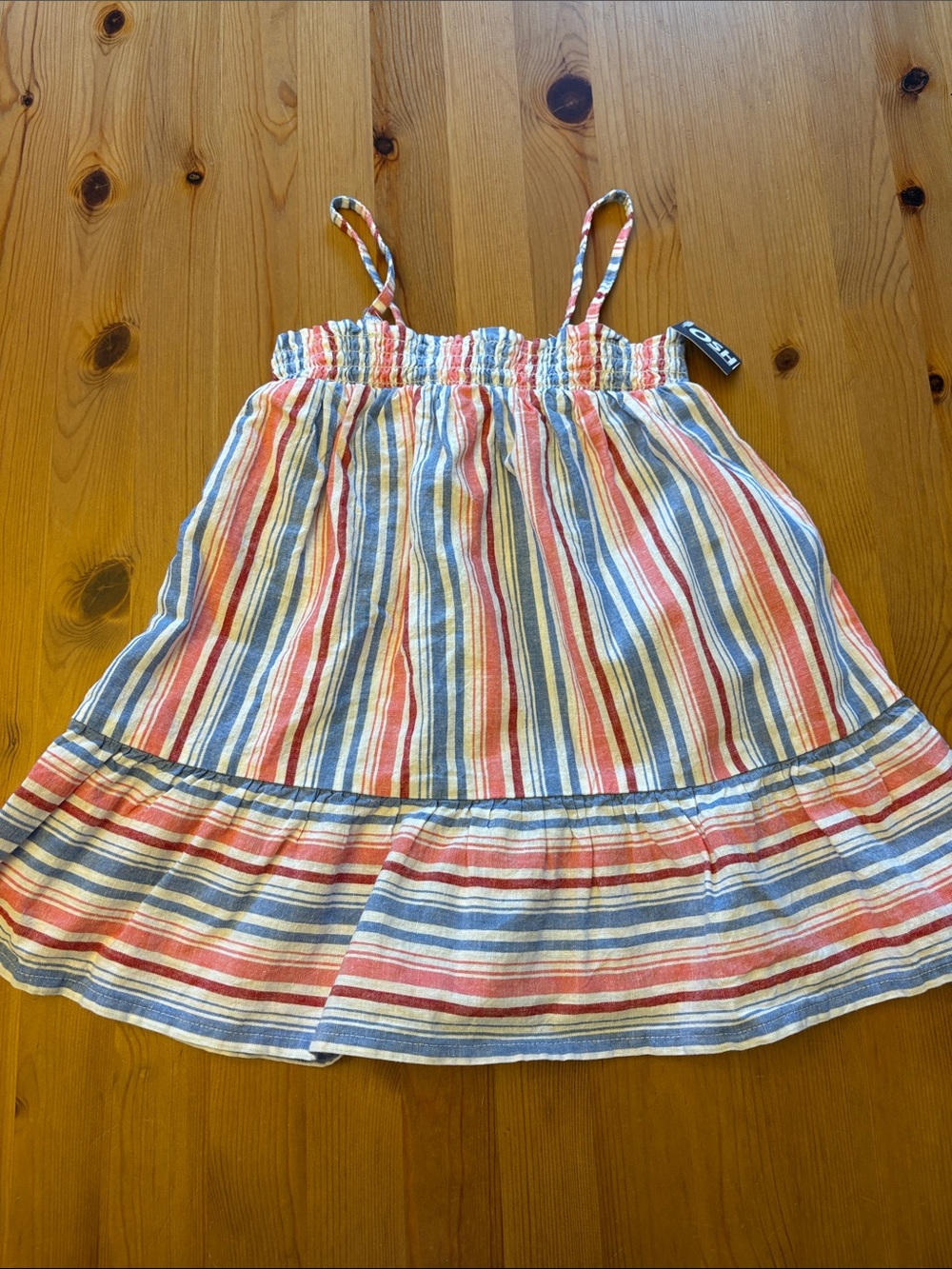 OshKosh B'gosh Red, Blue & Cream Striped Tank Dress